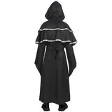Men Wizard Sorcerer Medieval Warlock Halloween Costume Priest Robe Cosplay