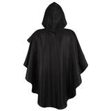 Men Women Hooded Cosplay Party Cloak Cape Wizard Robe Halloween Medieval Knight Role Play Costume