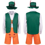 Men's Beer In Germany Festival Overalls Suits Bavarian Lederhosen Halloween Costumes Sets