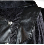 Men's Gothic Hooded Jacket Men's Punk Fashion Long Windbreaker Cape