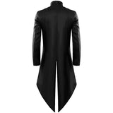Men's Gothic Tailcoat Victorian Renaissance Costume Jacket Vampire Frock Coat for Halloween