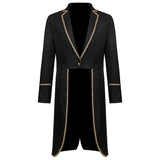 Men's Gothic Victorian Frock Vintage Steampunk Tailcoat Medieval Pirate Uniform Halloween Costume