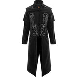 Men's Medieval Steampunk Jacket Vintage Gothic Victorian Tuxedo Frock Coat