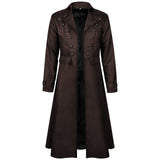 Men's Steampunk Coat Victorian Prince Jacket Gothic Renaissance Medieval Frock Coat Costume Tailcoat Long Trench Coats