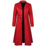 Men's Steampunk Coat Victorian Prince Jacket Gothic Renaissance Medieval Frock Coat Costume Tailcoat Long Trench Coats