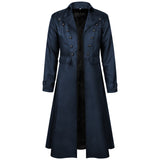 Men's Steampunk Coat Victorian Prince Jacket Gothic Renaissance Medieval Frock Coat Costume Tailcoat Long Trench Coats