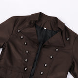 Men's Steampunk Coat Victorian Prince Jacket Gothic Renaissance Medieval Frock Coat Costume Tailcoat Long Trench Coats