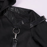 Men's Steampunk Renaissance Hooded Jacket Victorian Gothic Frock Coat
