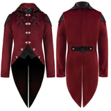 Men's Steampunk Victorian Jacket Vintage Tailcoat Gothic Costume
