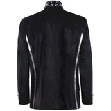 Men's Steampunk Vintage Jacket Gothic Victorian Frock Coat Uniform Halloween Costume