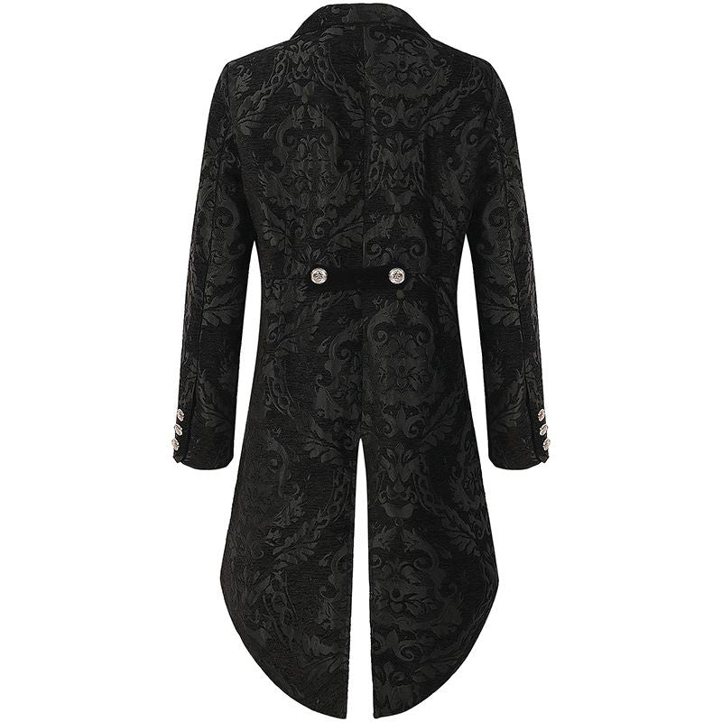 Tailcoat Jacket Rocker Men's Steampunk Vintage Tailcoat Jacket Gothic Victorian Frock Coat Co ...