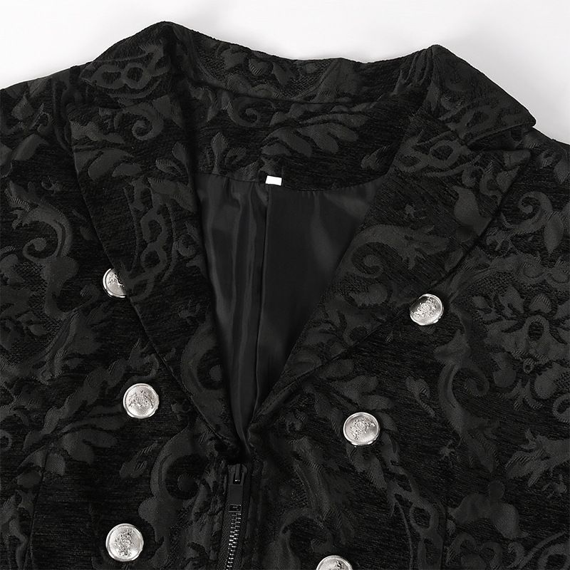Men's Steampunk Vintage Tailcoat Jacket Gothic Victorian Frock Coat Costume