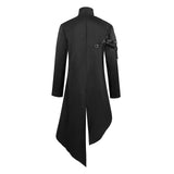 Men's Steampunk Vintage Tailcoat Jacket Gothic Victorian Frock Uniform Halloween Costume
