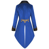 Men's Steampunk Vintage Tailcoat Jacket Gothic Victorian Frock Uniform