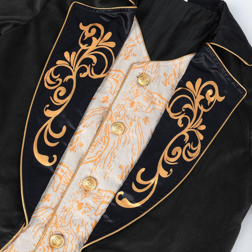 Men's Steampunk Vintage Tailcoat Jacket Gothic Victorian Frock Uniform