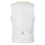 Men's Victorian Waistcoat Slim Fit Embroidered Opera Vest Court Prince Costume Wear