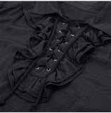 Mens Bandage Renaissance Shirts Gothic Pirate Cosplay Costume Tops