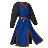 Mens Crusader Costume Medieval Templar Renaissance Knight Warrior Tunic Retro Halloween Cosplay