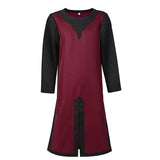 Mens Crusader Costume Medieval Templar Renaissance Knight Warrior Tunic Retro Halloween Cosplay