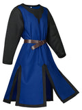 Mens Crusader Costume Medieval Templar Renaissance Knight Warrior Tunic Retro Halloween Cosplay