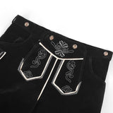Mens German Oktoberfest Costume Trousers Bavarian Costume Pants Oktoberfest Outfit