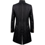 Mens Gothic Coat Steampunk Medieval Vintage Tuxedo Jacket Tailcoat Renaissance Coat