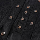 Mens Gothic Coat Steampunk Medieval Vintage Tuxedo Jacket Tailcoat Renaissance Coat