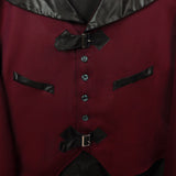 Mens Gothic Steampunk Jacket Medieval Victorian Renaissance Tailcoat Vampire Halloween Costume Vintage Collar Coat
