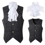 Mens Gothic Vest Waistcoat Steampunk Victorian Renaissance Costume