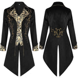 Mens Medieval Steampunk Vintage Tailcoat Jacket Uniform Renaissance Gothic Victorian Tuxedo Halloween Costume