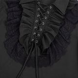 Mens Pirate Shirt Ruffle Renaissance Victorian Vampire Poet Shirts Steampunk Gothic Medieval Lace Costume