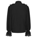 Mens Pirate Shirt Ruffle Renaissance Victorian Vampire Poet Shirts Steampunk Gothic Medieval Lace Costume