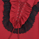 Mens Pirate Shirt Ruffle Renaissance Victorian Vampire Poet Shirts Steampunk Gothic Medieval Lace Costume