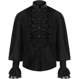 Mens Pirate Vampire Shirt Renaissance Victorian Medieval Gothic Shirt