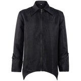 Men Medieval Steampunk Vintage Jacket Gothic Victorian Stand Collar Coat