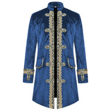 Mens Steampunk Jacket Gothic Victorian Renaissance Frock Halloween Outfits Coat