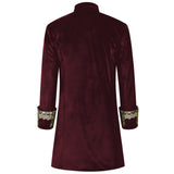 Mens Steampunk Jacket Gothic Victorian Renaissance Frock Halloween Outfits Coat