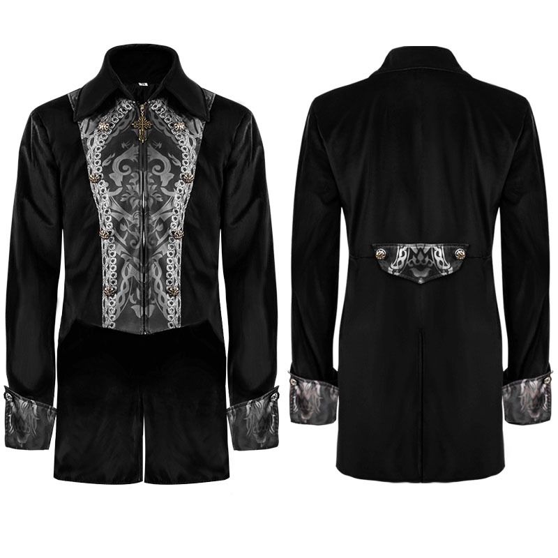 Mens Steampunk Medieval Jacket Renaissance Costume Formal Tailcoat Gothic Victorian Halloween Tuxedo Coats