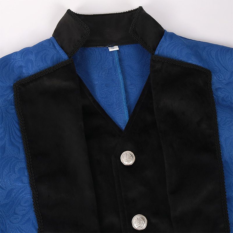Mens Steampunk Medieval Jacket, Gothic Victorian Renaissance Tailcoat Halloween Costume Frock Coat