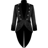 Mens Steampunk Victorian Jacket Gothic Costume Vintage Tuxedo Pirate Tailcoat Coats