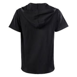 Retro Renaissance Hooded Collar Loose Short-Sleeved Shirt Medieval Wear