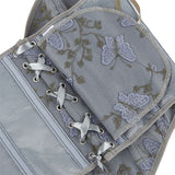 Women's Casual Floral Print Lace Up Back Sleeveless Strapless Bandeau Tube Crop Corset Top