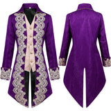 Men's Steampunk Victorian Jacket Vintage Tailcoat Medieval Frock Renaissance Costume