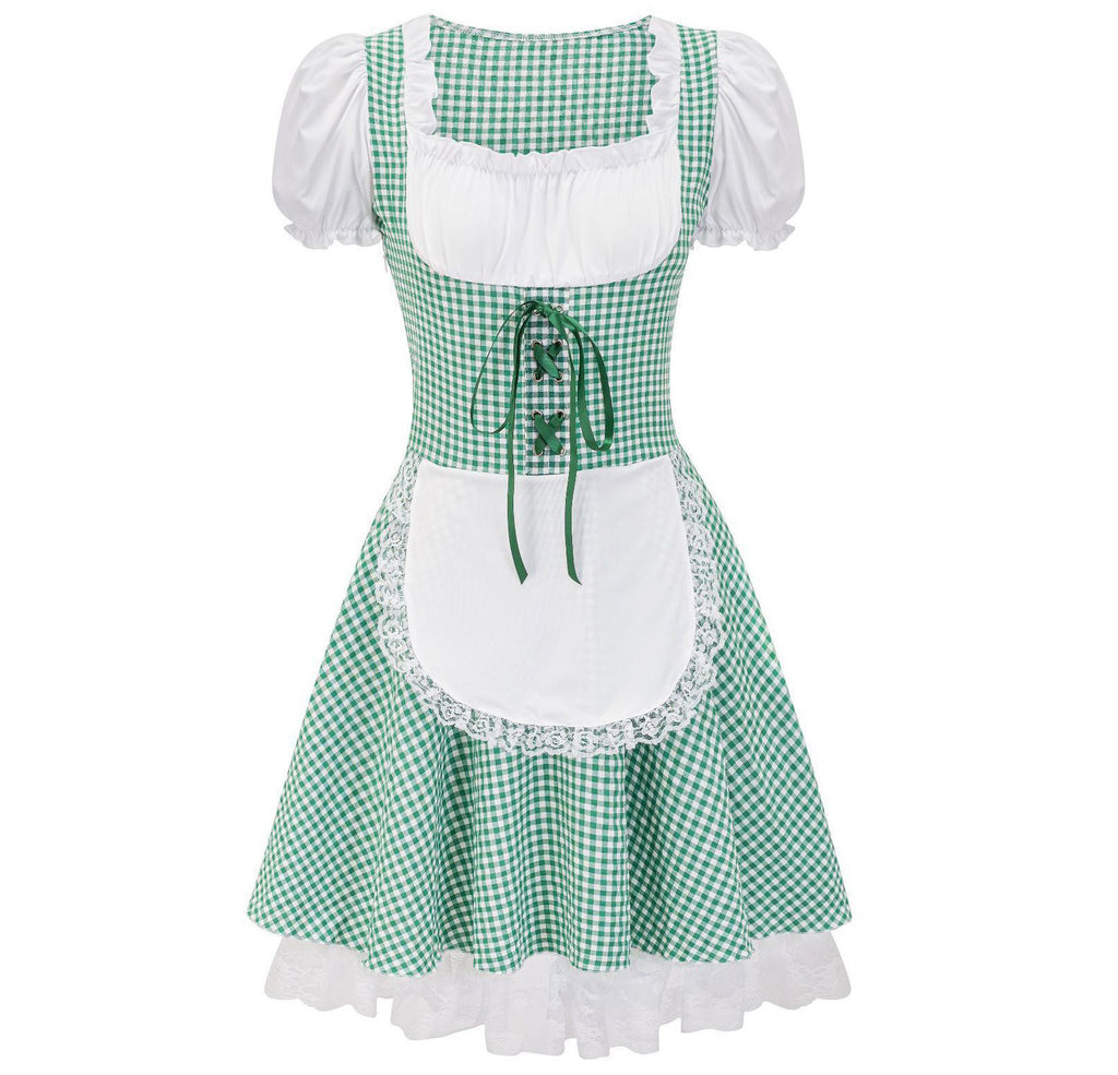 ladies dirndl dresses Women's Oktoberfest Costumes Women Dirndl Dress Bavarian Beer Carnival – Hiipps