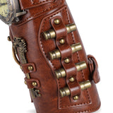 PU Leather Arm Guard Medieval Vambrace Steampunk Knight Retro Gauntlet Wristband