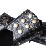 PU Leather Arm Guard Medieval Vambrace Steampunk Knight Retro Gauntlet Wristband