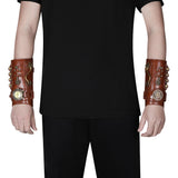 PU Leather Arm Guard Medieval Vambrace Steampunk Knight Retro Gauntlet Wristband