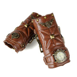 PU Leather Arm Guard Medieval Vambrace Steampunk Knight Retro Gauntlet Wristband