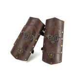 PU Leather Arm Guard Medieval Vambrace Steampunk Knight Retro Gauntlet Wristband