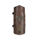 PU Leather Arm Guard Medieval Vambrace Steampunk Knight Retro Gauntlet Wristband